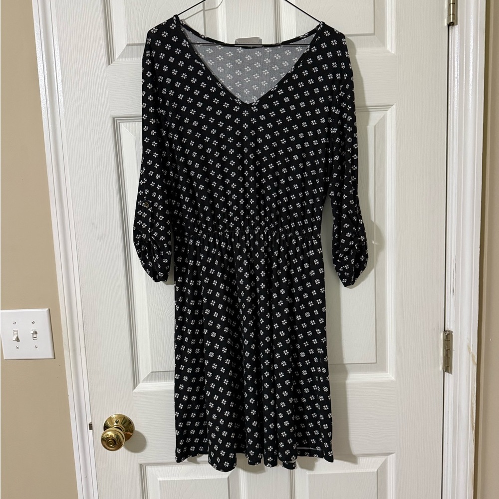 Black and white dress size large